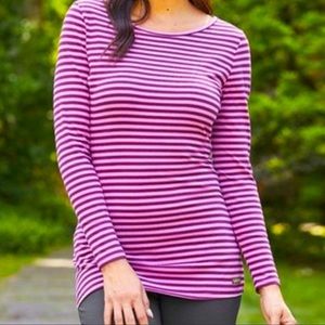 Matilda Jane Purple & Pink Striped Top Size Small